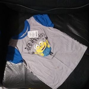 Kid's "Minions" Bananas Short Sleeve Printed T-shirt